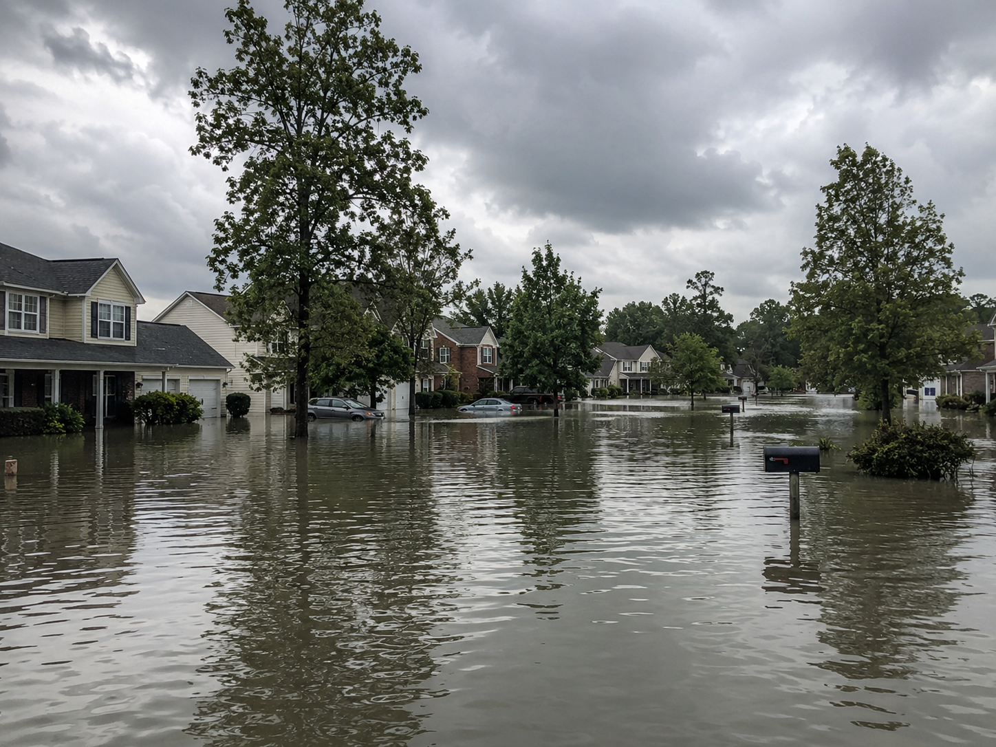 Neighbourhood flooding after storm water